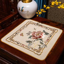 Chinese Style Board Room Home Table Mat Cloth Art Western Dining Mat Dining Cloth Luxurious Cotton Linen Vase Mat Embroidered Tray Cushion Towels