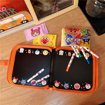 Anpanman drawing board Childrens graffiti Erasable toddler small blackboard Portable repeated drawing book Childrens toys
