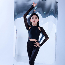 Star dance dress Latin new pants high-end girls adult black zebra pattern to show thin body class clothes