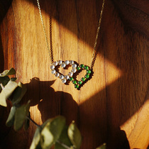 Papaya Jewelry Emerald Tuan Series White Egg Green Egg Rings Group Inlaid Fashion Ring Collarbone Chain Pendant Bracelet