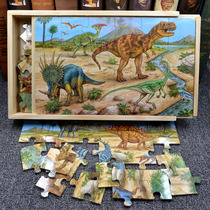 Toy boy wooden puzzle dinosaur children childrens girl assembly 3 years old 4-6-7-9 years old puzzle intelligence development