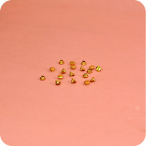Handmade DIY Toy Leather Accessories Gold And Silver Bronze Gun Mini Round Crash Nail rivets Waters Mushroom Buttons 4mm