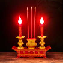 Plug-in candles to worship God Household led electronic incense burner to worship candlestick electronic incense candle for Buddha lamp for God of wealth