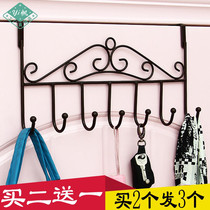 Adhesive hook hanger toilet door seam wall Wall Wall door frame hook Xuanxuan close Clothes Clothes iron frame wooden door