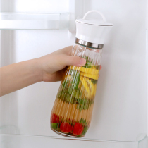 Refrigerator Cold Kettle Cold Kettle Ice Water Cooled Bubble Cold Extraction Large Capacity Glass Kettle Fruit Tea Heat Resistant High Temperature Resistant Seal