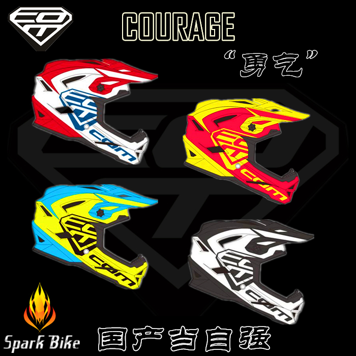 COMCOURAGE Courage Downhill Off-road Mountain Bike Full Helmets DH/AM/ENDURO Super 661 PULL-IN