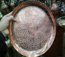 India imports national characteristics Queen process bronze copper disk all handmade offers new 30cm