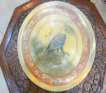 Pakistani national characteristics handmade large colorful copper plate home furnishings decoration special new products
