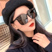 gm sunglasses v brand female 2021 New Stars with glasses big face thin driving polarized sunglasses men