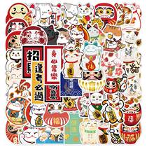 50 cards to pray for good luck cat stickers luggage laptop phone case ipad water cup stickers waterproof