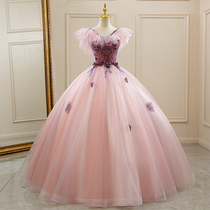  Evening dress 2021 Bar mitzvah temperament vocal art examination dress stage solo tutu host female thin