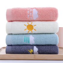 Pure cotton towel facial towel thickened face wash bath adult household men and women couples pa cotton soft absorbent without hair loss
