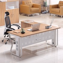 Changsha boss table middle class main table manager table simple fashion financial office table and chair combination with side cabinet