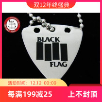 Watson GsusMusic Metal Punk Titanium Steel Puck Necklace Black Flag