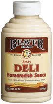 Beaver Brand Deli Horseradish Sauce 12-Ounce Squeez