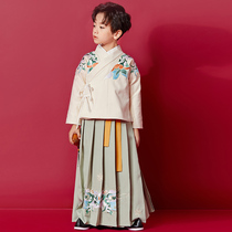 Childrens Hanfu Boys and Young Mens costume Tang suit 2021 Autumn New Chinese style super Fairy Knight Boy set