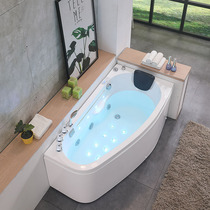 Household small apartment fan-shaped curved acrylic bathtub Free-standing surf massage constant temperature Japanese bathtub 1 31 7