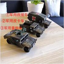Small toy take-off pickup truck rescue vehicle heavy gun vehicle (gift 4A2
