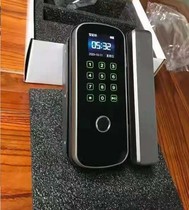 Glass door fingerprint lock password lock Smart remote control anti-theft lock Single and double doors free opening office access control