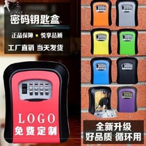 Decoration delivery decoration storage hotel padlock door new home spare key box shop small box outside the door