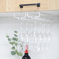 Red Wine Glass Shelf Upside Down Hung Home Creative Upside Down High Foot Cup Shelf Wine Rack Wine Cup Shelf Suspension Spiked Cup Holder