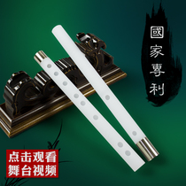 Long Shuping imitation jade flute double insert white copper professional playing flute refined horizontal flute Kaiyi musical instrument patent products