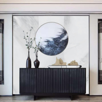 Famous stone TV background wall tile imitation Dali stone modern light luxury ink design 800*2600 * 9mm