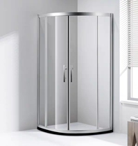 Wrigley simple shower room partition glass moving door arc fan-shaped stainless steel bath room home