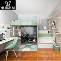 Weiyi custom function bedroom overall more up and down bed collapsed rice childrens room study wardrobe tatami custom