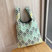uutao original folding portable environmental protection bag portable shopping bag small light hand bag fresh storage bag