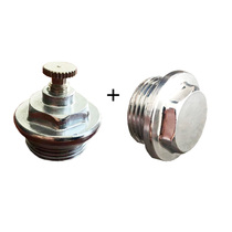 6 point radiator vent valve plug galvanized manual exhaust sewage valve running air plug cap wire plugging accessories