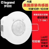 Rogrand infrared human body sensor switch intelligent delay ceiling type top mounted home Yingyue ESICA01