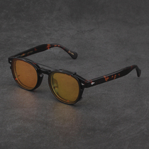 MOSCOT LEMTOSH glasses frame Yu Wenle plate vintage FEMALE TORTOISESHELL frame with clip sheet Depp frame male