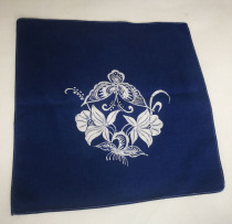 Batik square handkerchief custom-made plants blue dye non-heritage batik activities gift gifts custom souvenirs