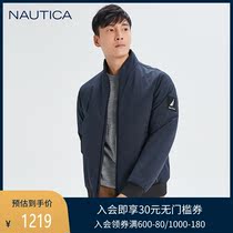 NAUTICA mens 2020 Autumn and winter stand-up collar DuPont cotton microwave oven warm thick jacket JM0379