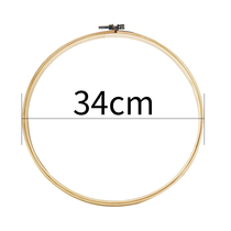 34*34cm round bamboo embroidery stretch cross stitch embroidery tool embroidery circle