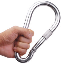 Extra large 1214161820 outdoor carabiner iron galvanized safety safety hook Extra large spring buckle