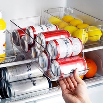 Refrigerator beer and beverage storage box kitchen supplies space-saving cans cola sprite finishing rack storage box