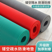 Can cut bathroom non-slip mat home toilet plastic PVC hollow staircase wear-resistant entrance mat mat mat