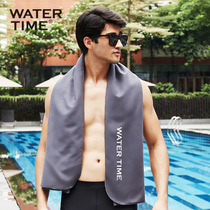 WaterTime swimming absorbent towel quick-drying cloak towel beach sports fitness portable bathrobe bath towel men