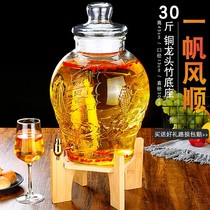 High liquor wine glass bottle household high-grade special wine jar sealed wine jar container thickened 10kg 20