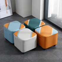 Light luxury small stool household shoes stool net red door shoes stool tea table low stool technology cloth sofa stool bench