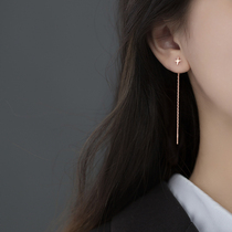 Love Loach s925 Silver Mori Department Temperament Lady Glossy Corner Four-star Ear Line Female small fresher minimalist Personality Earmark