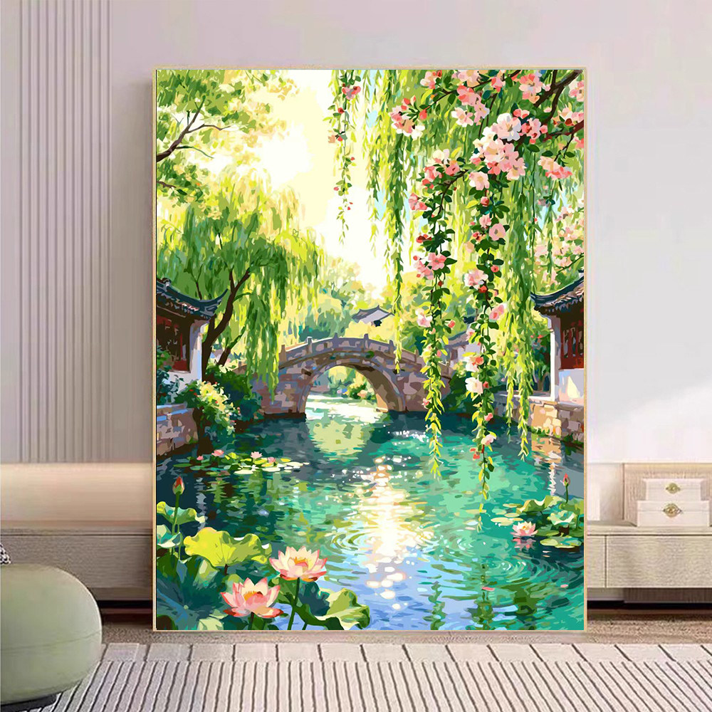 油彩画 江南小镇油画-江南小镇油画促销价格、江南小镇油画品牌- 淘宝