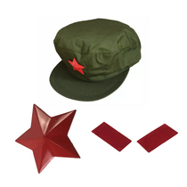 65-style military uniform red collar chapter 65-style military uniform hat hat emblem red five-pointed star old military uniform 65-style old military uniform