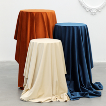 Non-iron hanging smooth mini flannel modern simple solid color cloth photography photo background cloth home long table dining cloth