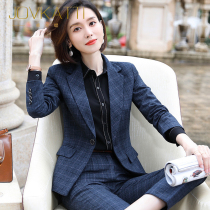 JOVKATTI high-end President business fashion temperament plaid suit women Autumn and Winter interview professional job dress New