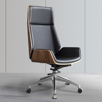 Boss chair Household simple office chair Comfortable and sedentary Nordic computer chair Leather president big chair lifting swivel chair