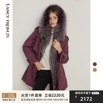 Lang Zi two-color fox fur leader to overcome the new winter fashion long real fur coat women