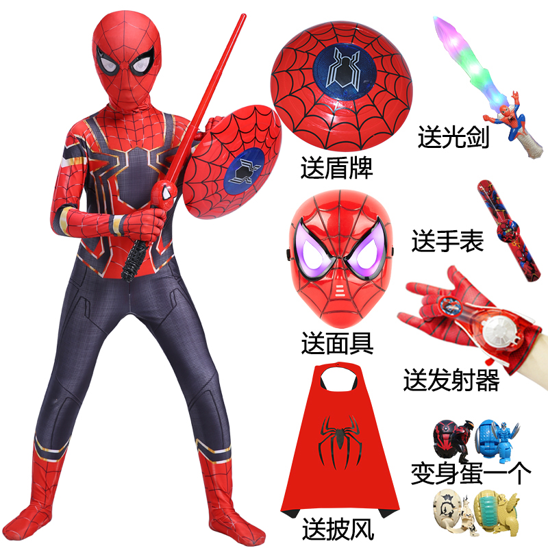 クリスマス衣装 スパイダーマン 服 子供用 タイツ cos ジャンプスーツ ヒーロー 秋冬 子供用 スーツ 男の子